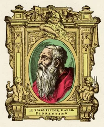 Portrait du peintre Giovanni Battista di Jacopo (Rosso Fiorentino) (1495-1540). Il était membre de l