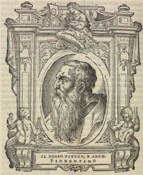 Rosso Fiorentino, tiré de « Les Vies des plus excellents peintres, sculpteurs et architectes », 1568