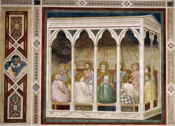 Pentecôte, Détail de la Vie et Passion du Christ, par Giotto