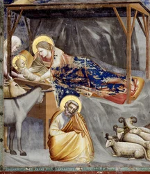 La Nativité, détail de la Vierge et l