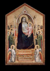 Vierge en majesté, entourée de saints