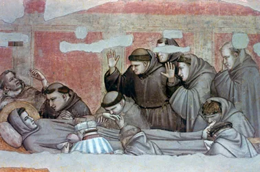 Mort de Saint François et inspection des stigmates, vers 1320