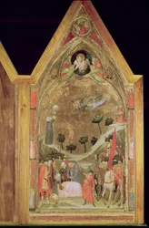 Le Martyre de Saint Paul, panneau droit du Triptyque Stefaneschi, vers 1320