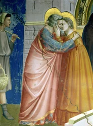 La Rencontre à la Porte Dorée, détail de Joachim et sainte Anne s