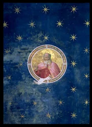 Le Prophète Isaïe, détail de la voûte (après restauration)
