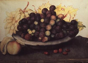 Raisins avec une Pêche