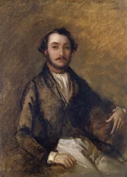 Portrait de Gaetano Donizetti (1797-1848), compositeur italien. Peinture de Giovanni Carnovali dit il Piccio (1804-1873)