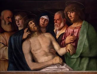 Lamentation du Christ, vers 1502 (technique mixte sur bois de peuplier)