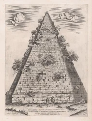 Speculum Romanae Magnificentiae : Pyramide de Caius Cestius, 1582