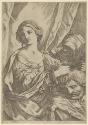 Judith saisissant la tête d