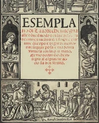 Esemplario di Lauori..., page de titre recto, 1er août 1532