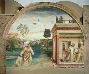 En 1497, Signorelli commence à peindre la Vita de Saint ...