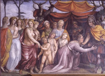 La Sala delle Nozze di Alessandro e Rossana (détail) d
