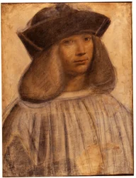 Portrait de Francesco Melzi (v. 1491- 1570) peintre italien, élève et compagnon (amant) de Léonard de Vinci