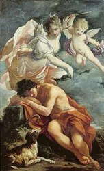 Diane et Endymion (huile sur toile)