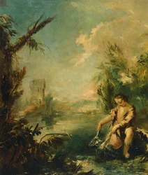 Détail de Tobie et le poisson