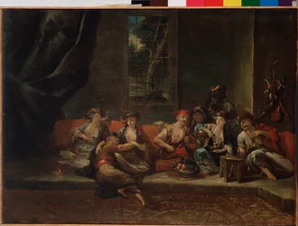 Le harem, scène turque