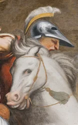 Allée centrale, troisième travée sud, montée au Calvaire, Il Pordenone