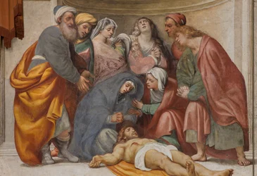 Contrefaçade, IL Pordenone, Déposition 1522 (détail)