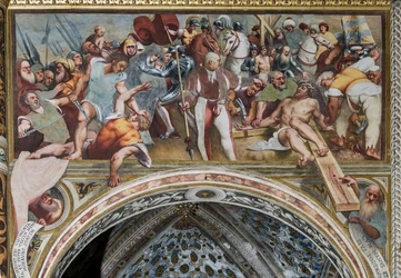 Jésus cloué sur la croix