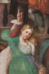 Dispute de Sainte Catherine avec les philosophes, 1530-32 (détail)
