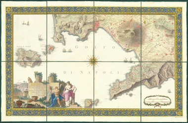 Carte du golfe de Naples de 1794