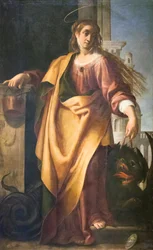Sainte Marthe et le Dragon apprivoisé