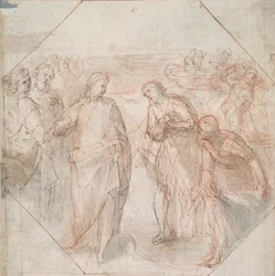 La chute de Simon le Magicien (recto) ; L