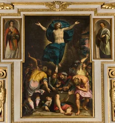 Chapelle de Notre-Dame du Peuple, Deuxième travée côté sud, Giovan Battista Trotti dit le Malosso, Résurrection 1594