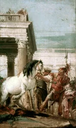 Alexandre le Grand et son cheval Bucéphale