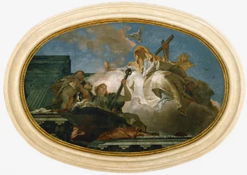 Allégorie de Spes, Fides, Caritas (fresque) ...