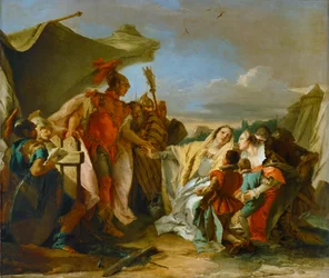 Coriolanus devant les murs de Rome (peinture sur toile)