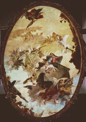 Transport de la Sainte Maison de Lorette, esquisse