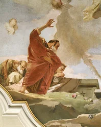 Assomption, fresque, (détail), oratoire de la Pureté, Udine
