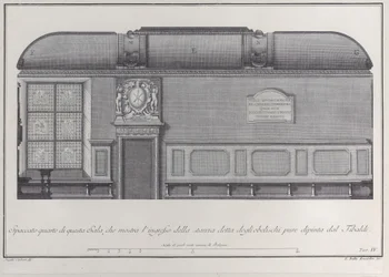 Planche 4 : coupe transversale de la salle de l