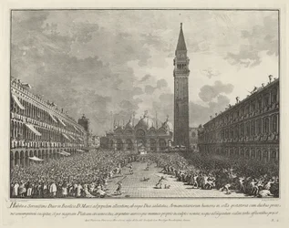 Le Doge porté autour de la Piazza San Marco, 1763-1766