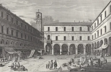 Vue de la place du marché près de l