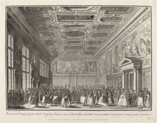 Réception par le Doge des ambassadeurs étrangers dans la Sala del Collegio