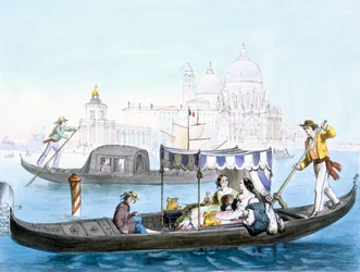 Gondole vénitienne, c. 1850