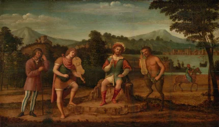 Le Jugement de Midas. Le concours musical entre Apollon et Marsyas