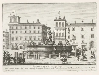 Fontana del Moro sur la Piazza Navona à Rome