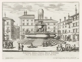 Fontaine du Panthéon sur la Piazza della Rotonda à Rome