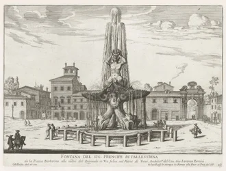 Fontaine du Triton sur la Piazza Barberini à Rome