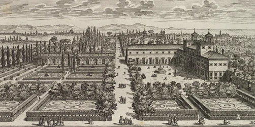 Vue de la Villa Médicis, après 1677