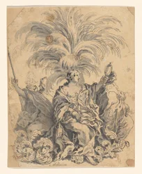Groupe de sucreries avec Foi, Prudence et Fidélité (?)