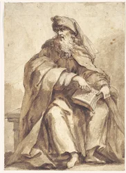 Prophète assis