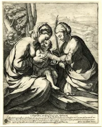 Giovanni Battista Mercati - Le mariage mystique de sainte Catherine, au doigt de laquelle le Christ place l