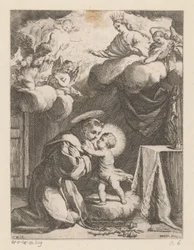 Saint Antoine de Padoue adorant l