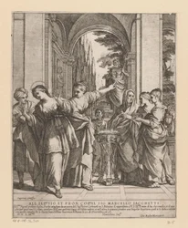 Sainte Viviane refuse de sacrifier aux dieux païens