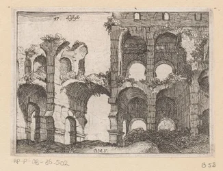 Vestiges du Colisée à Rome